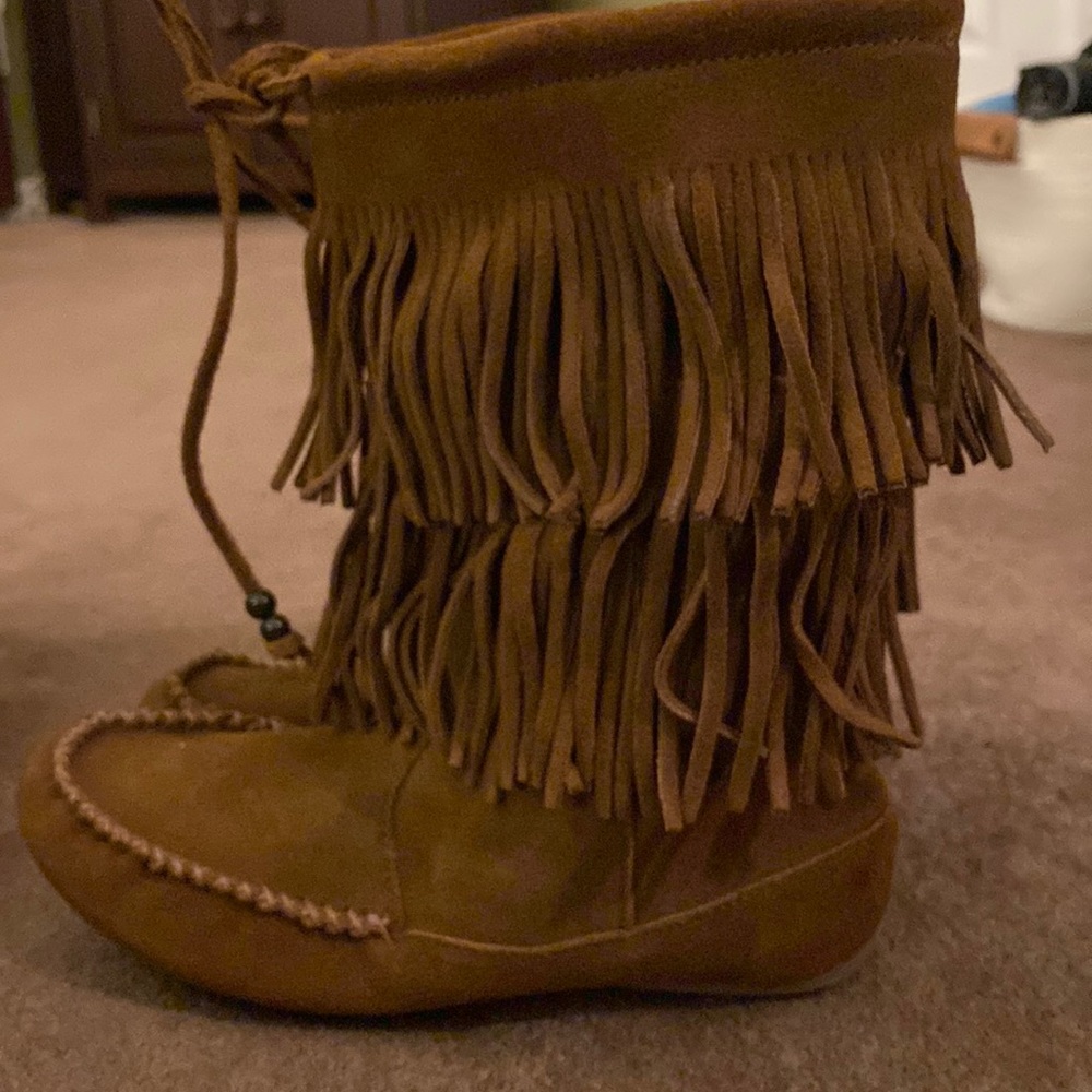 Minnetonka Fringe Boots